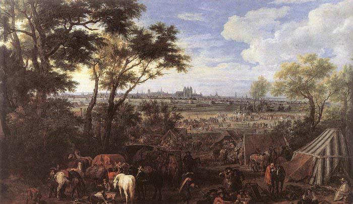 MEULEN, Adam Frans van der The Army of Louis XIV in front of Tournai in 1667 Germany oil painting art